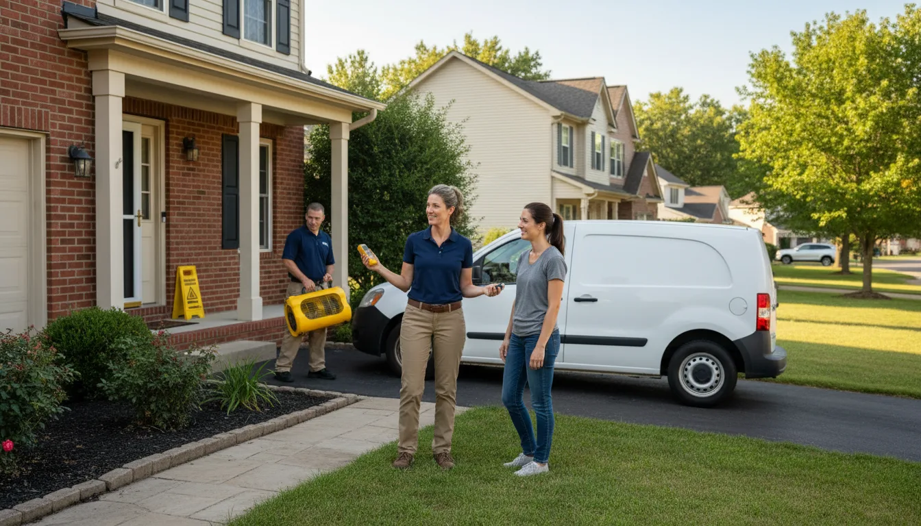 Water restoration image for Water Damage & Restoration Services in Waelder, TX